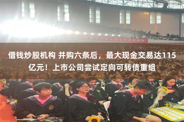 借钱炒股机构 并购六条后，最大现金交易达115亿元！上市公司尝试定向可转债重组